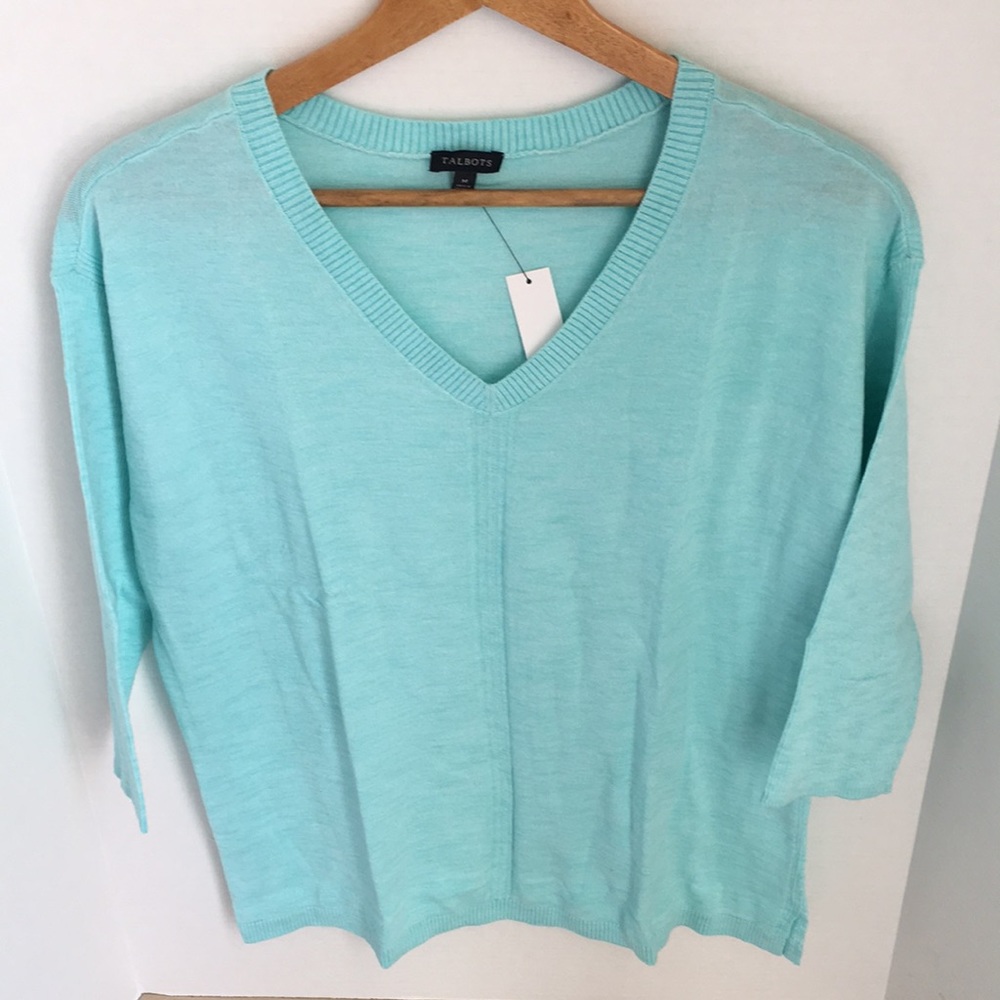 Talbots Cotton V-Neck Sweater
